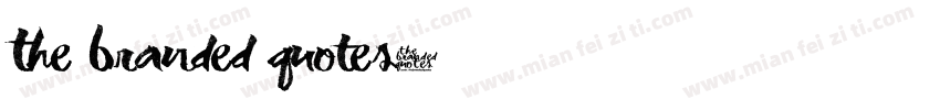 The Branded Quotes字体转换